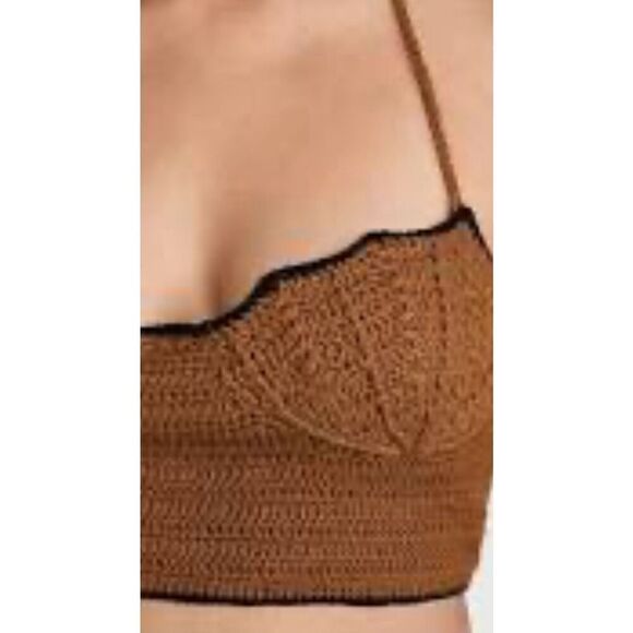 Stella Pardo Samira Crop Top in Mika/Black NWT Size Medium - Picture 5 of 12